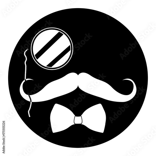 Isolated hipster stamp