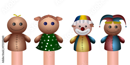 Set of puppets