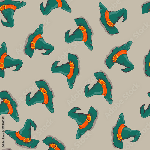 Vector Halloween seamless pattern. Design elements for halloween party poster.