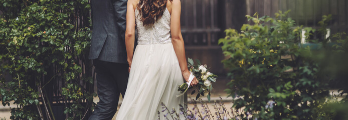 wedding, bride and groom together