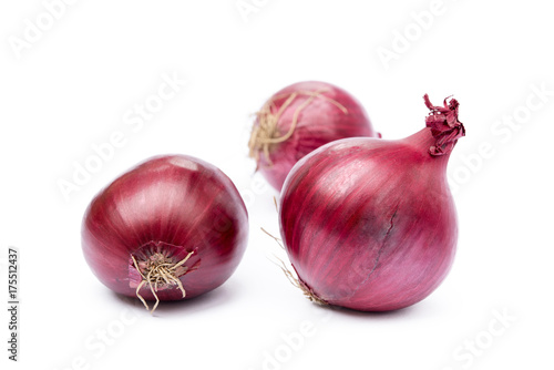  Fresh onion isolated on a white background