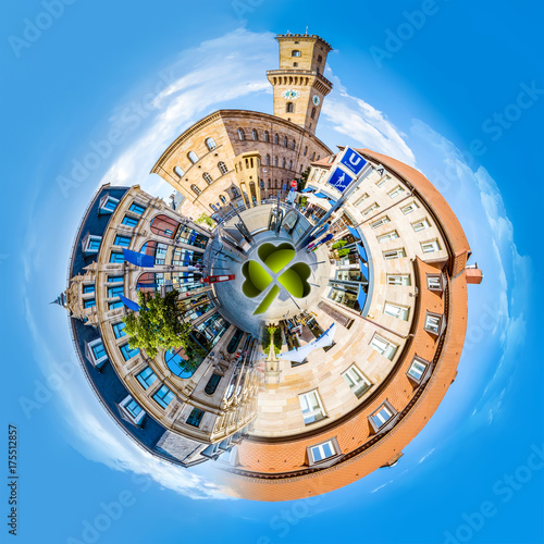 f  rth collage tiny planet