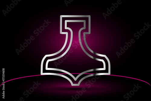 Thor hammer , Thor hammer vector illustration