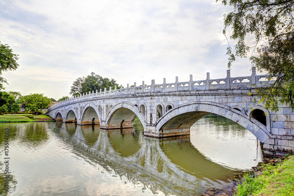 Obraz premium Double Beauty Bridge in Jurong, Singapore