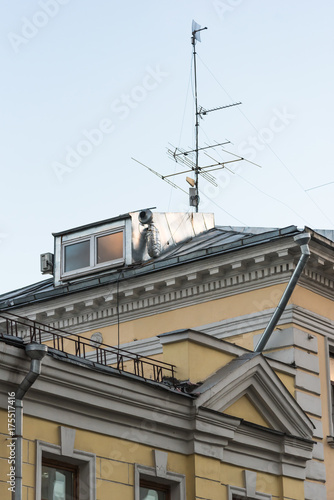 Old Rooftop with Antenna © Oleg