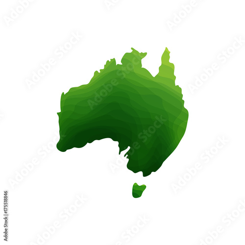 abstract map of Australia