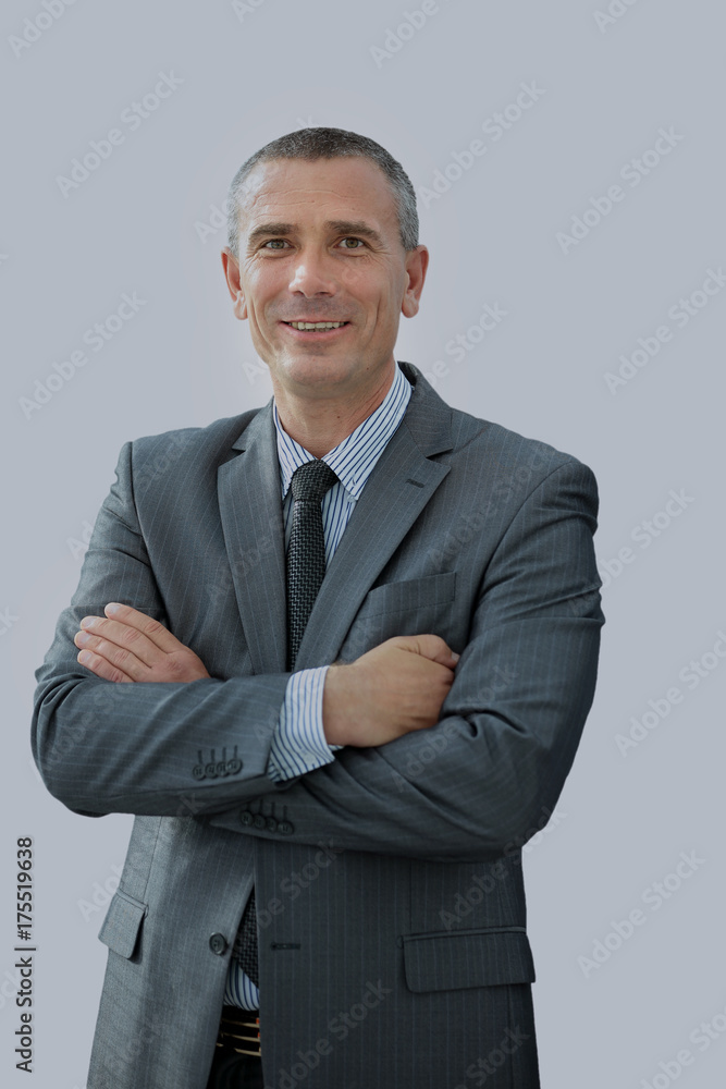 portrait of successful smiling businessman in a business suit ha portrait of successful smiling businessman in a business suit ha