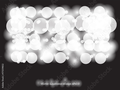 Abstract background. Circle light bokeh for template texture. Background for electronic card, white lighten circle shape, event, holiday, new year, christmas.