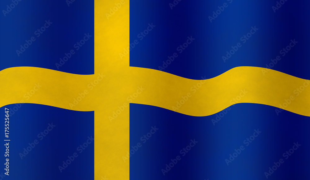 Naklejka premium Swedish flag