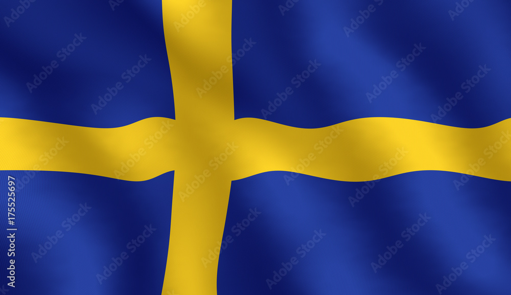 Obraz premium Swedish flag