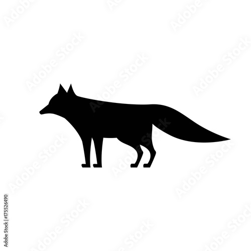 fox icon isolated vector