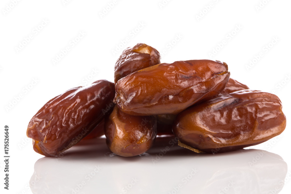 Dates fruits isolated on white background Dates fruits isolated on white background