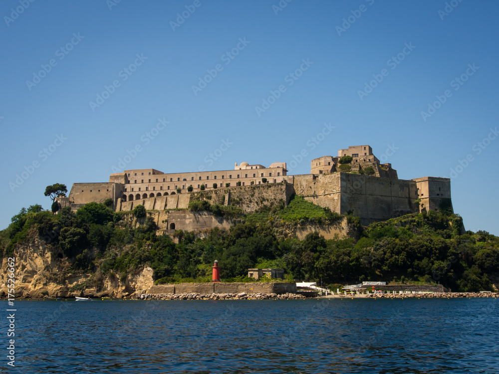 Aragonese Castle on Ischia island, Naples gulf