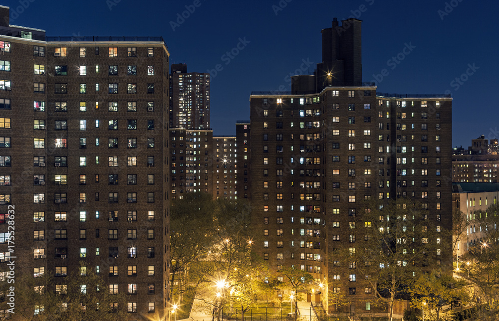 Obraz premium Skyline urban Apartment Buildings New York