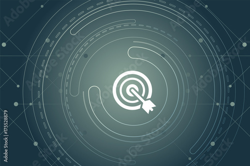 modernes Wallpaper mit Zielscheibe