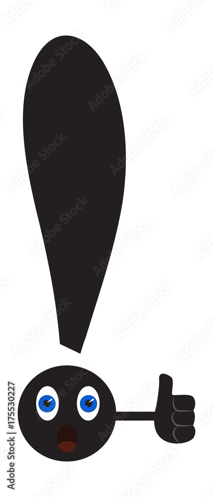 Cartoon exclamation mark Cartoon exclamation mark