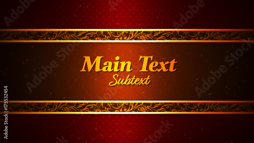 Fancy Red and Gold Title 1