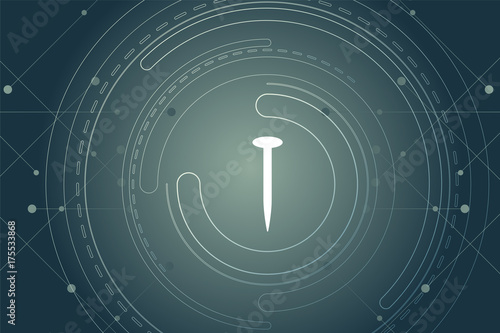 modernes Wallpaper mit Nagel