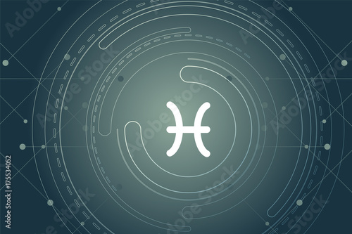 modernes Wallpaper mit Fisch