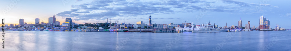 Landungsbrücken Hamburg Panorama