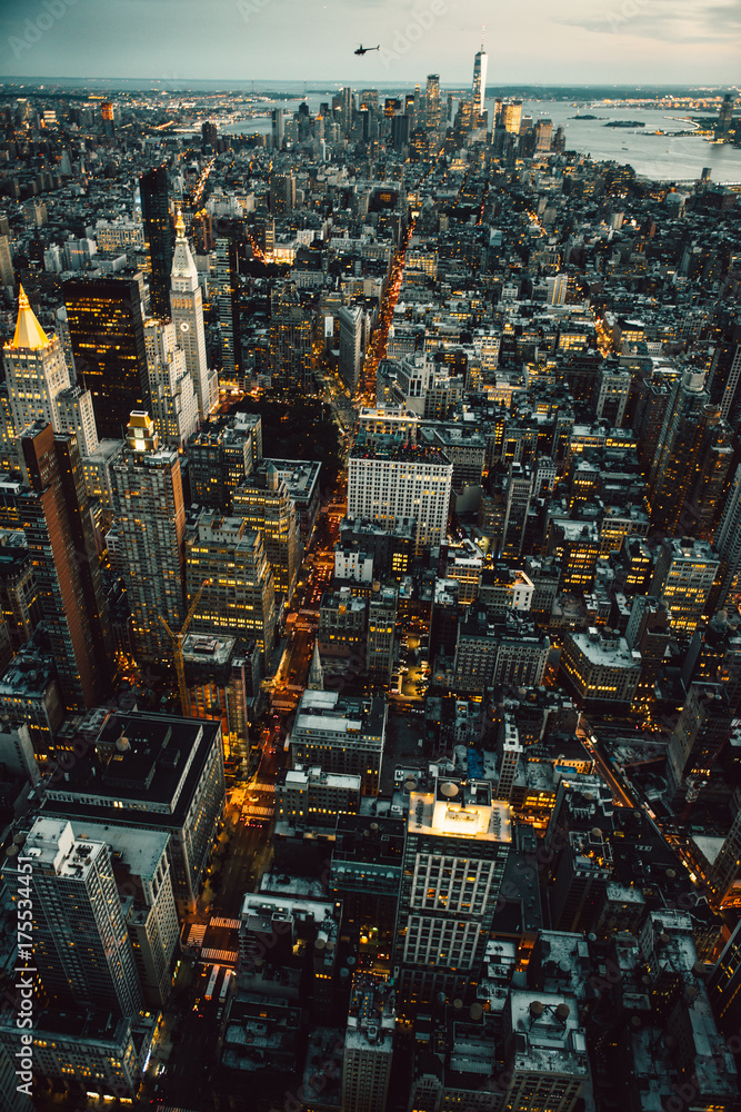 Manhattan New York City Buildings Lights Aerial Top View At The Night Time Stock Photo Adobe Stock Manhattan New York City Buildings Lights Aerial Top View At The Night Time Stock Photo Adobe Stock