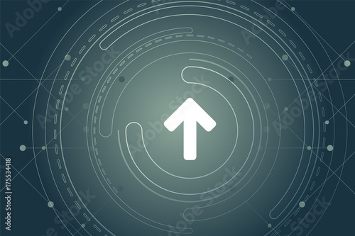 modernes Wallpaper mit Pfeil oben