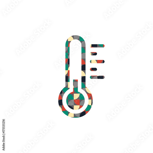 Muster Kreise Ecken - Thermometer - kalt