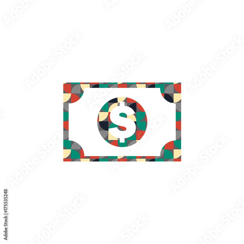 Muster Kreise Ecken - Geldschein - Dollar