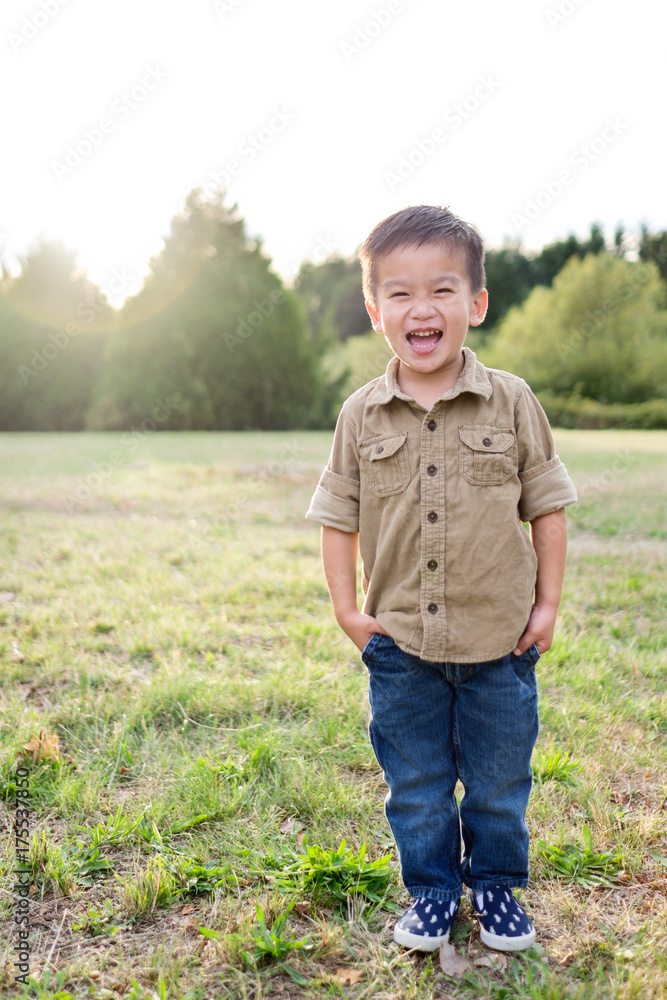 Portrait of an Asian kid outdoor Portrait of an Asian kid outdoor