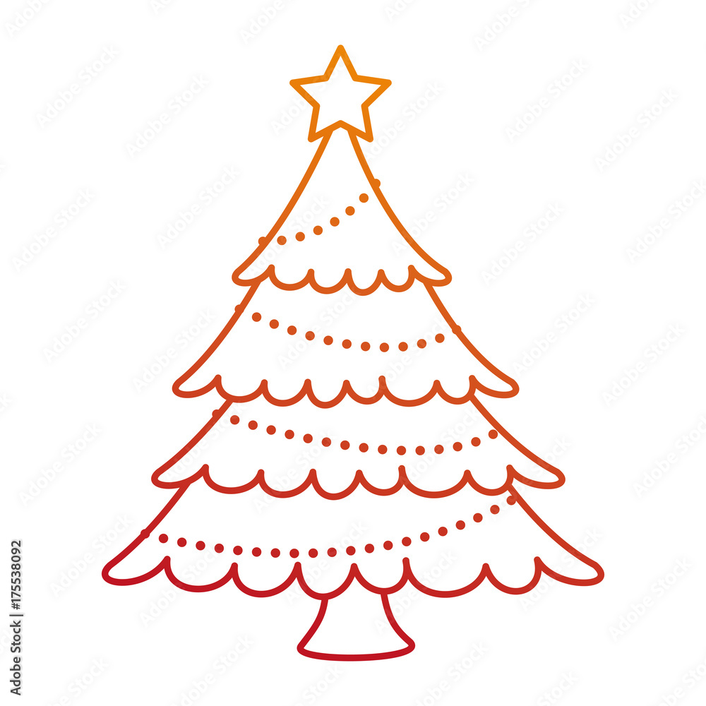 Fototapeta premium merry christmas pine tree
