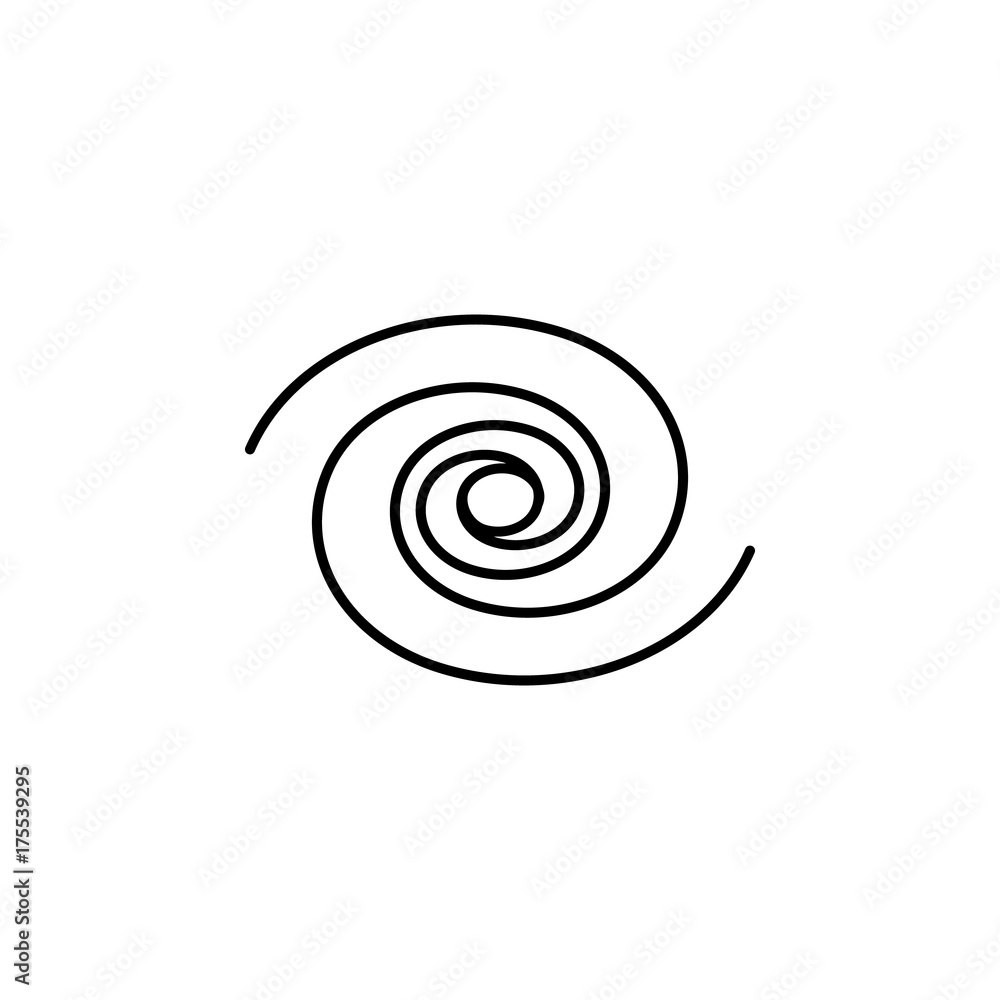 Galaxy icon on white background Galaxy icon on white background