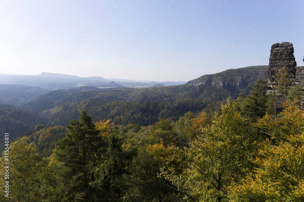 Autumn Landscape in the Czech Switzerland, Czech Republic Autumn Landscape in the Czech Switzerland, Czech Republic