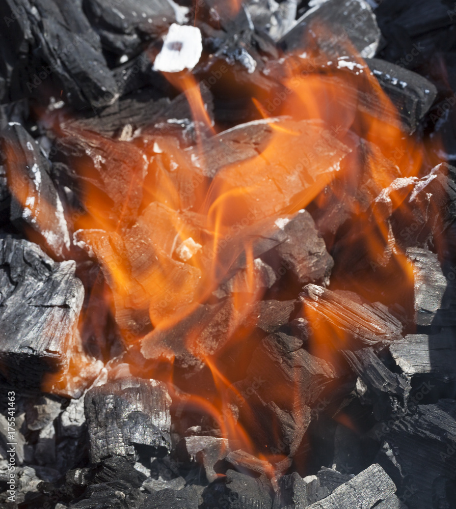 real orange flame