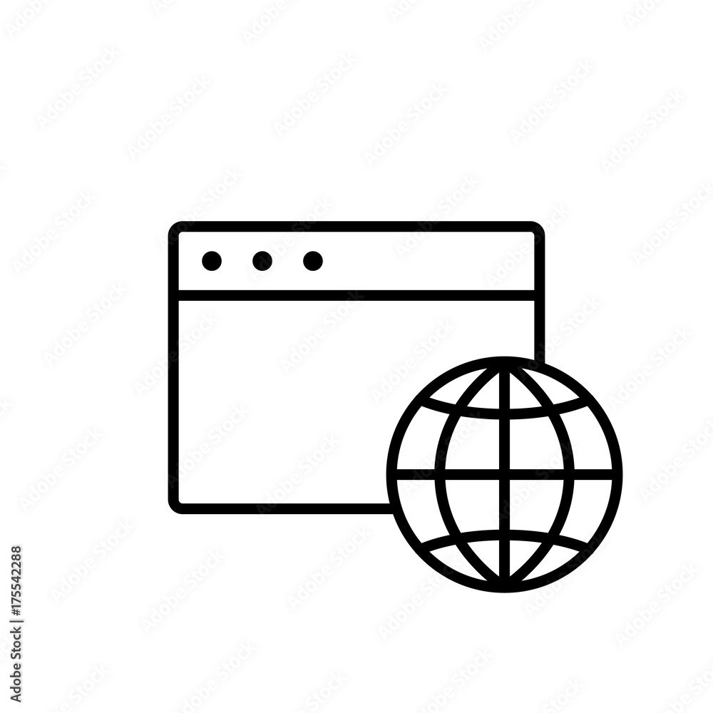 web page optimization line black icon web page optimization line black icon