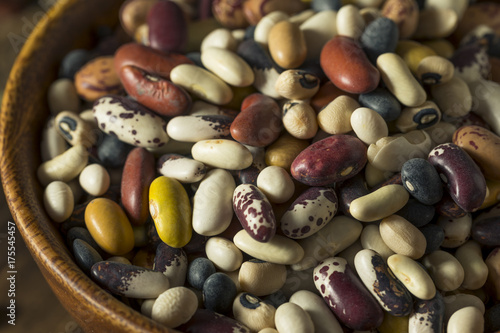 Heap of Assorted Mixed Organic Dry Beans