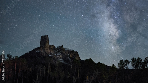 Chimney Rock and Milky Way