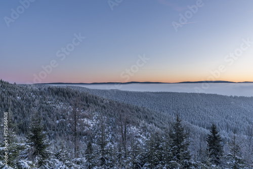 Morning with sunrise in Jeseniky mountains © luzkovyvagon.cz