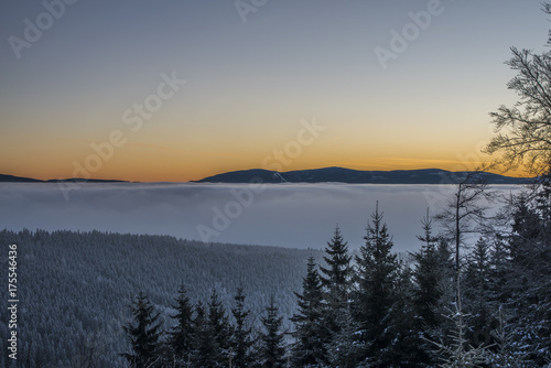 Morning with sunrise in Jeseniky mountains © luzkovyvagon.cz