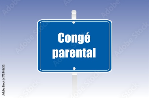 panneau congé parental