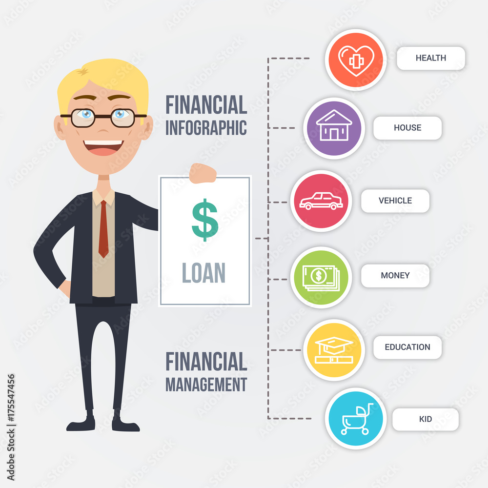 Business infographic design template with editable elements Business infographic design template with editable elements