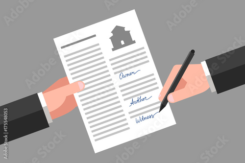 Property release signing