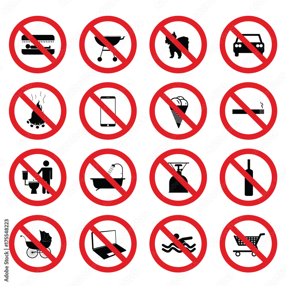 sign icon set illustration sign icon set illustration