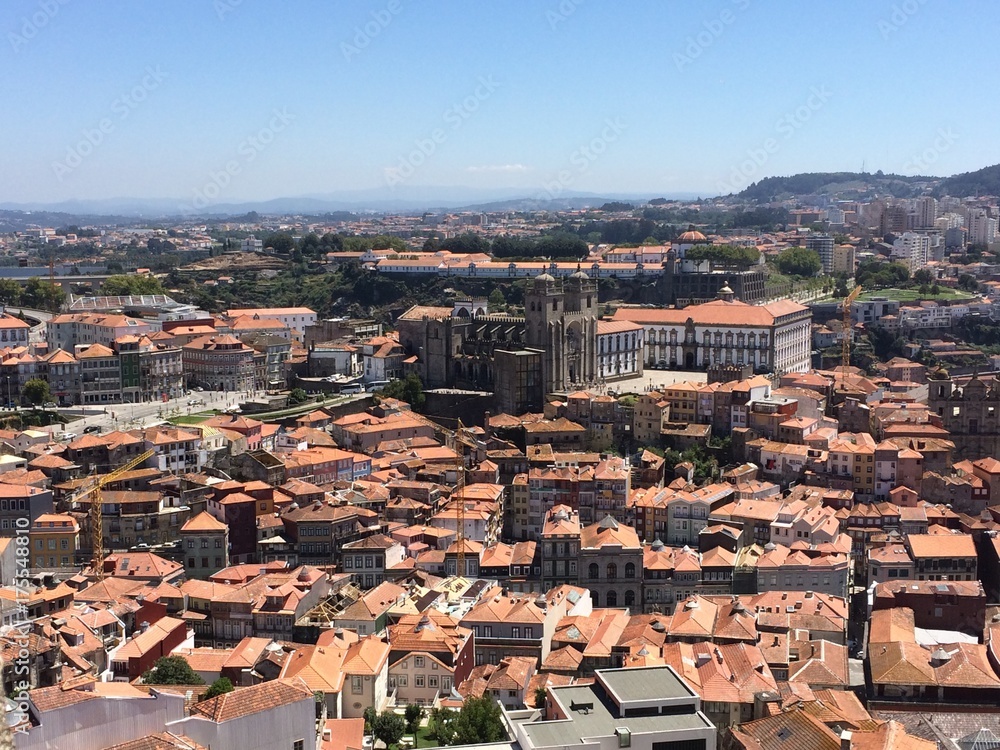 Skyline view of Porto Portugal