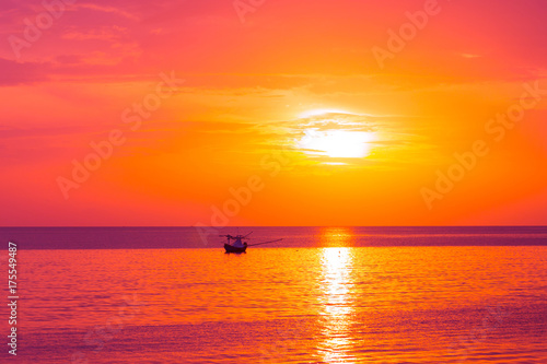 Morning sun light orange hot zone. © suwatsilp