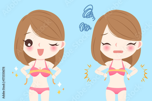 woman with cup size