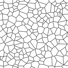 Wandcirkels Mozaïek patronen Voronoi celpatroon naadloze structuur  © VectorShop