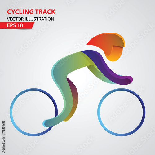 Cycling Track Sport Logo