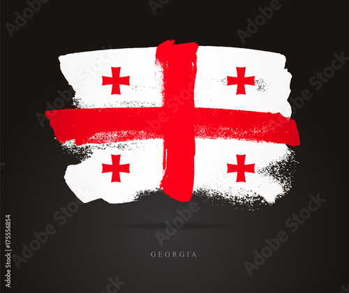 Flag of Georgia. Abstract concept
