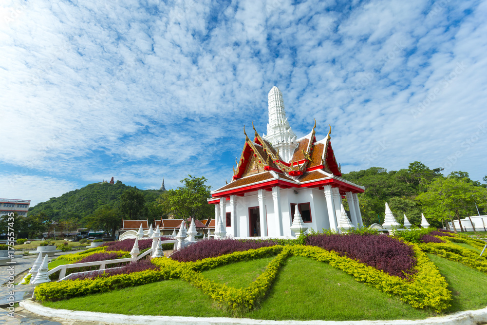 This Landmark building is City pillar of Phetchaburi province, Thailand. (Worship place)