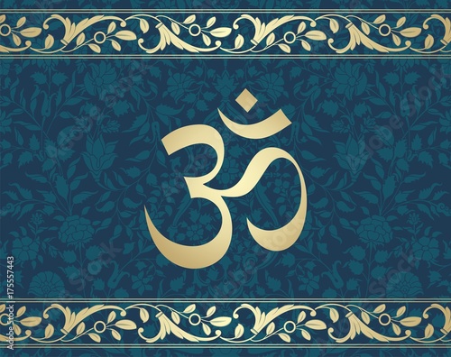 aum syllable, paisley design ,Hinduism, India
